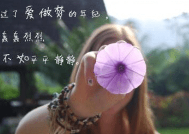 感伤语录配图：是否曾有一刻，你为我的坚持而动容