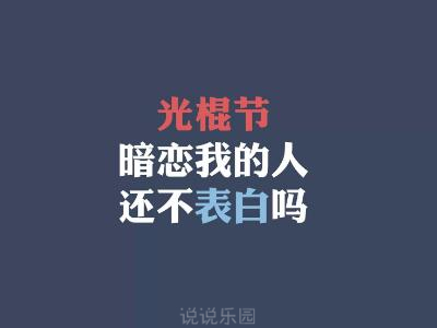 双十一的说说,关于光棍节的句子 双十一的说说,关于光棍节的句子